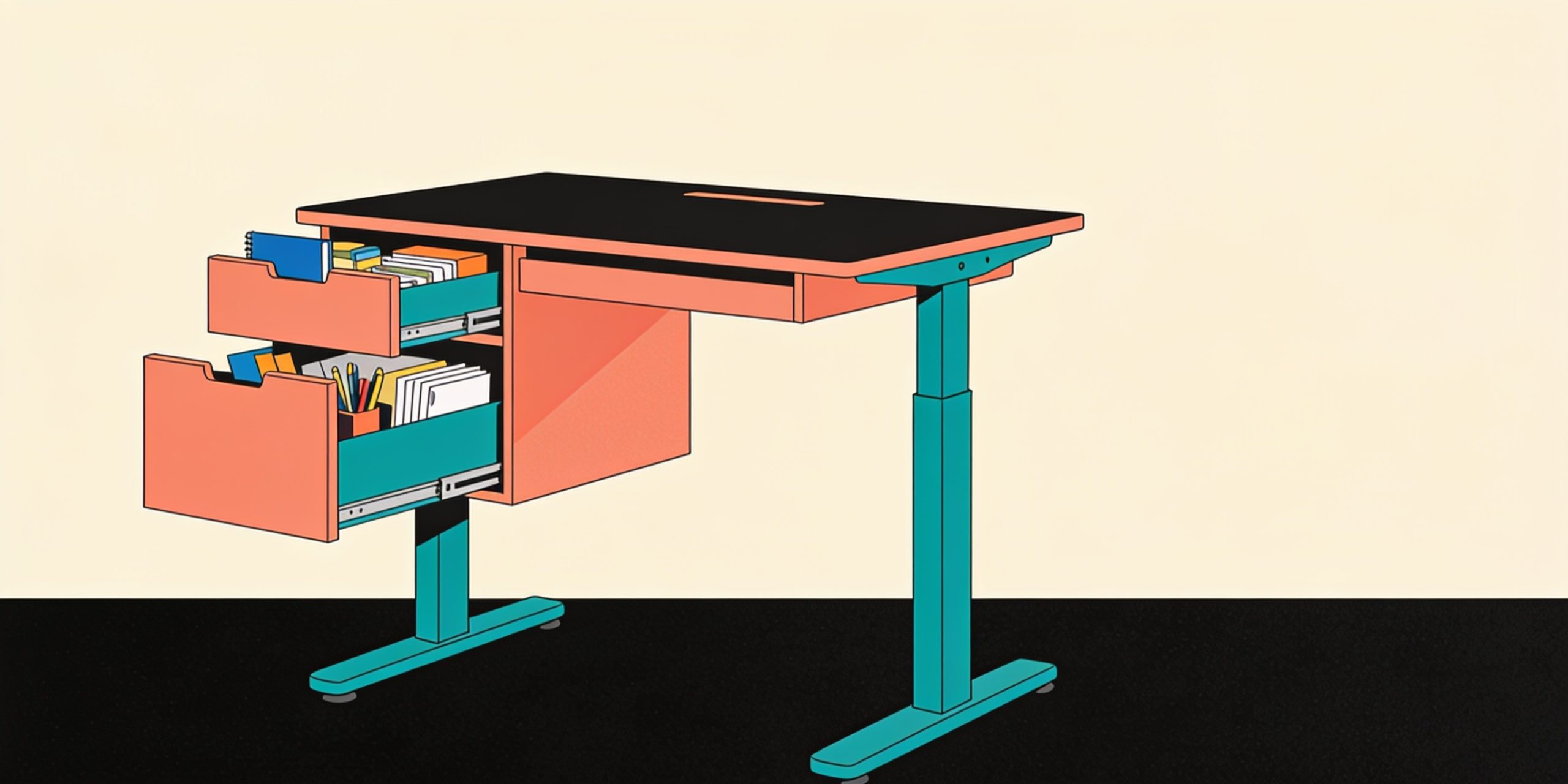Escritorio elevable con cajones: ¿merece la pena?