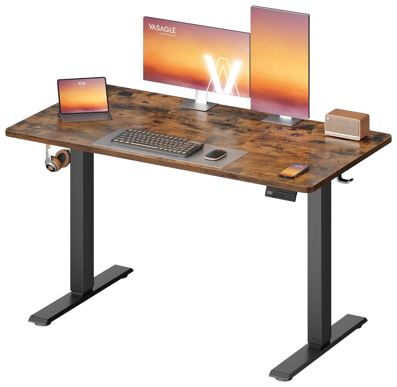 VASAGLE LSD312KD03, escritorio elevable eléctrico